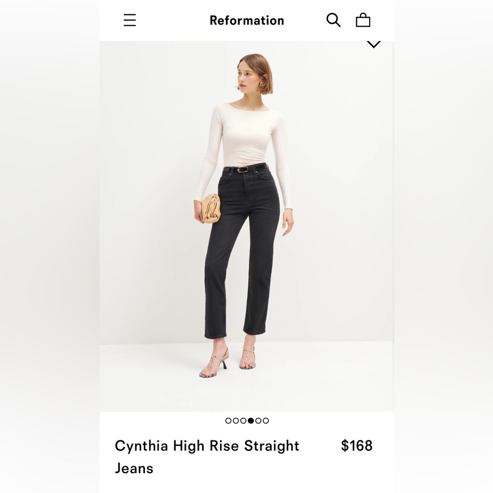 NWT Cynthia High Rise Straight Jeans